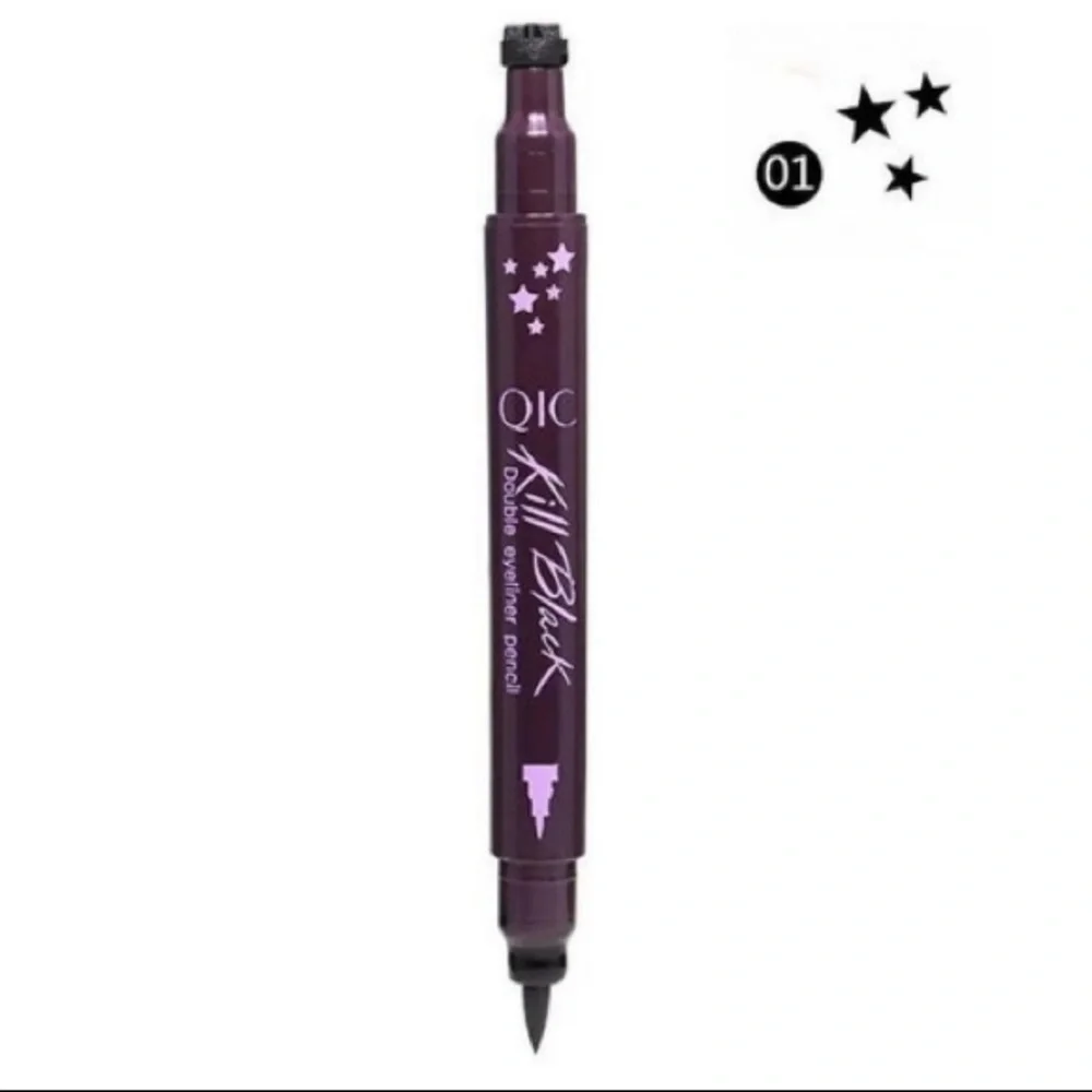 🆕 Killer Black Long Lasting Black Liner Pen and Star Stamp